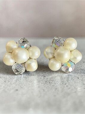 Laguna B Pearl and Crystal Earrings